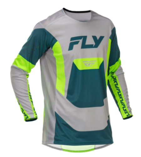 Мотокрос блуза FLY RACING Lite- Grey/Lime/Teal