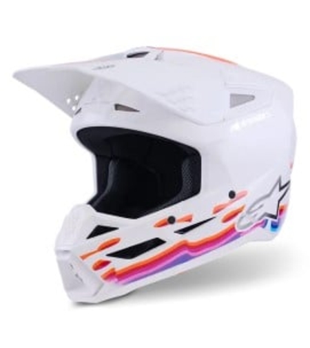 Мотокрос каска ALPINESTARS SM3 FORCE WHITE-GLOSS