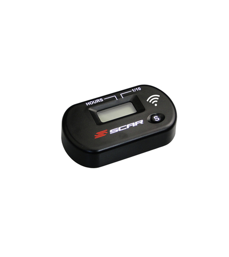 Мото часовник SCAR HOUR METER с WIRELESS SCAR BLACK
