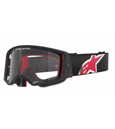 Мотокрос очила ALPINESTARS SUPERTECH CORP BLACK/RED CLEAR
