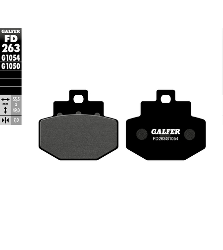 Задни мото накладки Galfer SEMI METAL FD263G1054