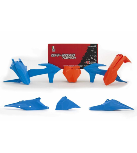 Комплект пластмаси RACETECH Plastic Kit Vintage Blue/Orange KTM SX/SX-F 19-22