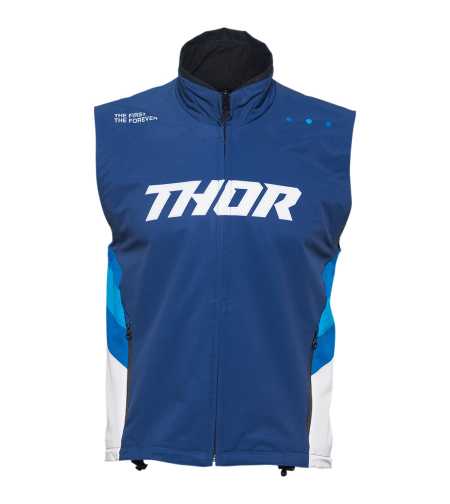 Ендуро жилетка THOR WARM UP VEST NAVY/WHITE