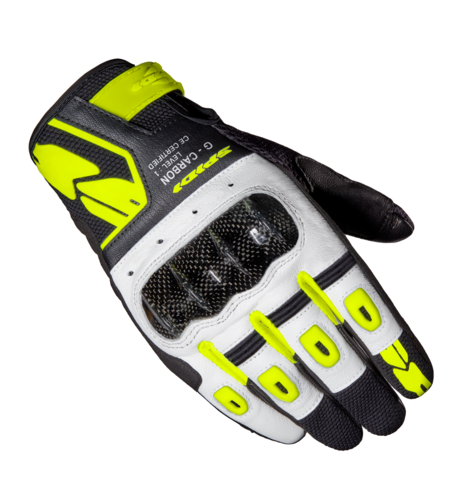 Мото ръкавици SPIDI G-CARBON BLACK/FLUO YELLOW