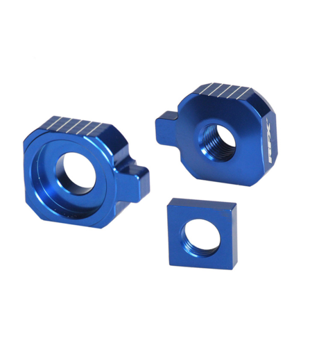 Блок втулка за задна ос RFX Pro 2 Rear Axle Adjuster Blocks (Blue) - Husqvarna TC85