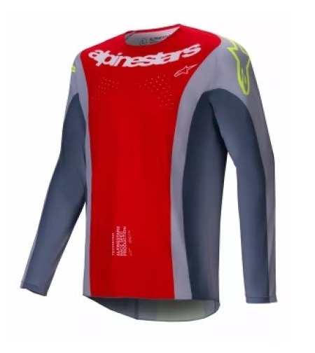 Мотокрос джърси Alpinestars TECHSTAR MELT RED/GRAY