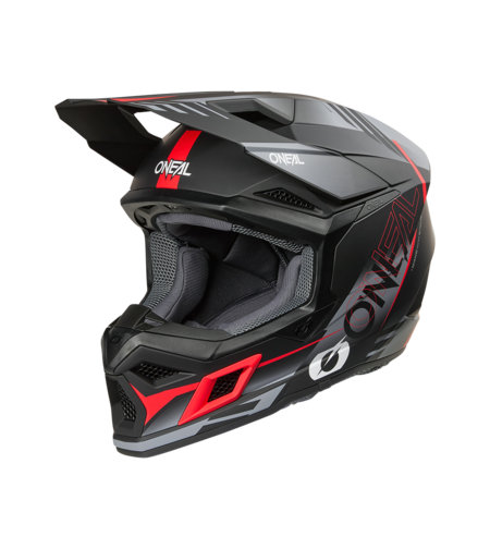 Мотокрос каска O'NEAL 3SERIES HAZE BLACK/GRAY/RED V.26