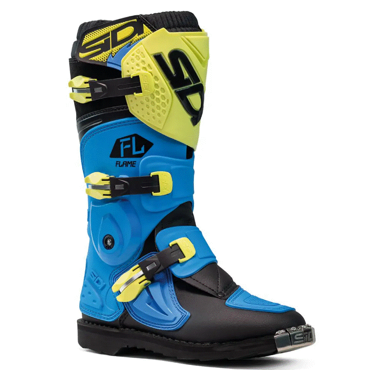Детски мотокрос ботуши SIDI FLAME LIGHT BLUE/LIME