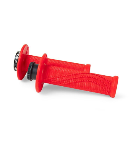 Ръкохватки RACETECH R20 Lock On Grips Half Waffle BETA 20 (Red)