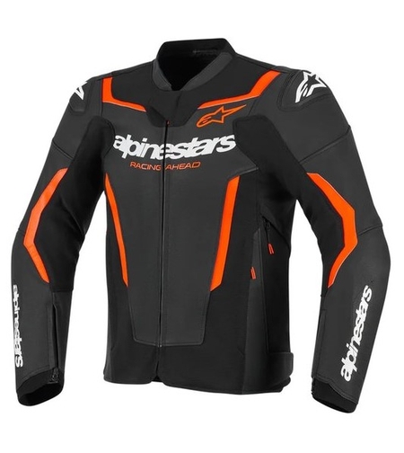 Кожено яке ALPINESTARS GP FORCE V2 BLACK/RED FLUO