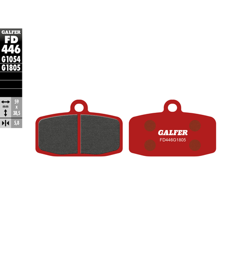 Предни мото накладки Galfer TRIAL TOP FD446G1805