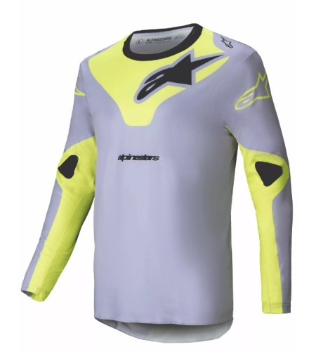 Мотокрос джърси Alpinestars RACER VEIL GRAY/YELLOW