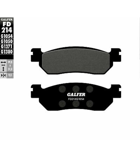 Предни/Задни мото накладки Galfer SEMI METAL FD214G1054