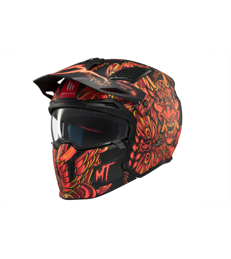 КАСКА MT STREETFIGHTER SV S HELLISH B5 MATT