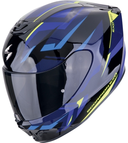 Каска SCORPION EXO 391 Aaxo BLACK/BLUE/YELLOW