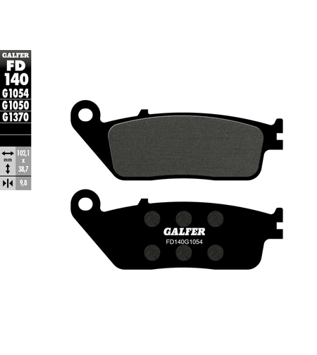 Предни/Задни мото накладки Galfer SEMI METAL FD140G1054