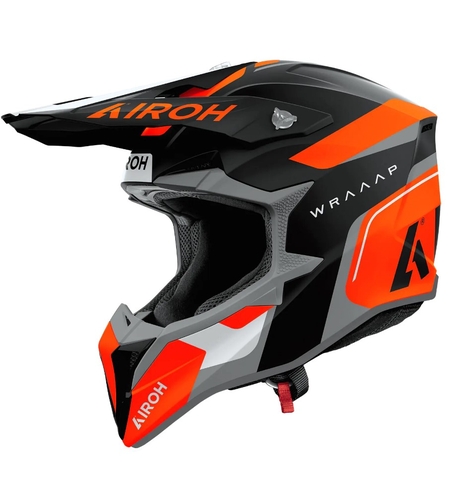 Мотокрос каска AIROH WRAAAP VISION Conquer ORANGE MATT