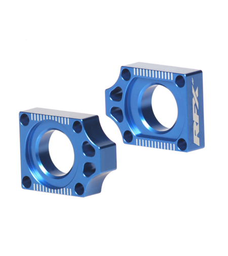 Блок втулка за задна ос RFX Pro Rear Axle Adjuster Blocks - Blue YZ 250F 14-24 / YZ 450F 14-21