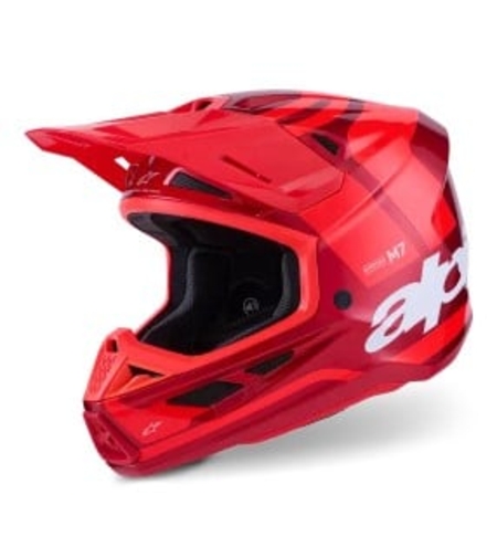 Мотокрос каска ALPINESTARS SM7 CORE RED-GLOSS