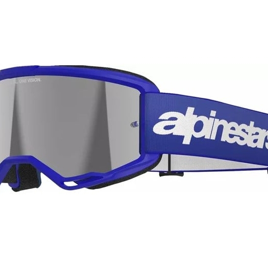 Мотокрос очила ALPINESTARS VISION 3 WORDMARK BL MIRROR-SIL