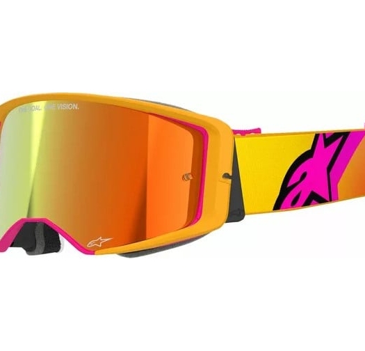 Мотокрос очила ALPINESTARS SUPERTECH CORP YLW/PNK MIRROR-RED