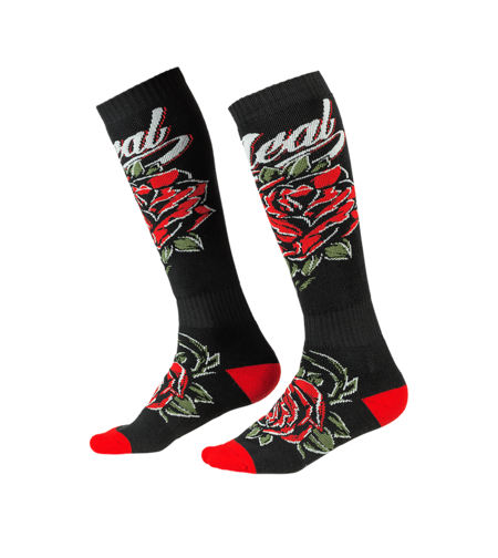 Термо чорапи O'NEAL PRO MX ROSES BLACK/RED