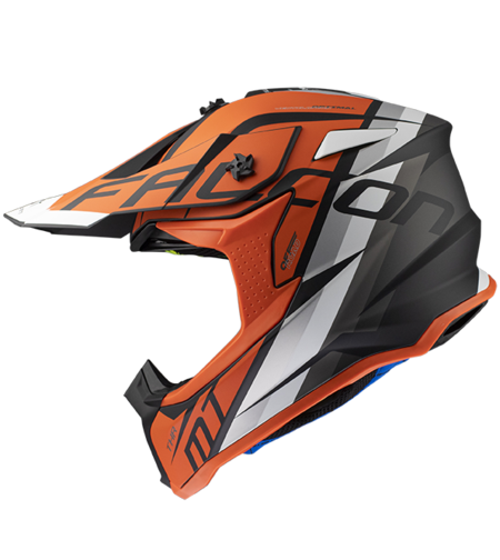 Мотокрос каска MT FALCON THR B4 MATT PEARL ORANGE