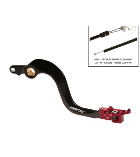 Заден лост за спирачка RFX Pro FT Rear Brake Lever (Black/Red) - Honda CR250R 02-07