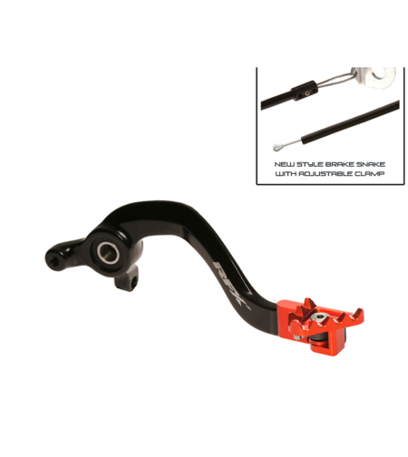 Заден лост за спирачка RFX Pro FT Rear Brake Lever (Black/Orange) - KTM SX65