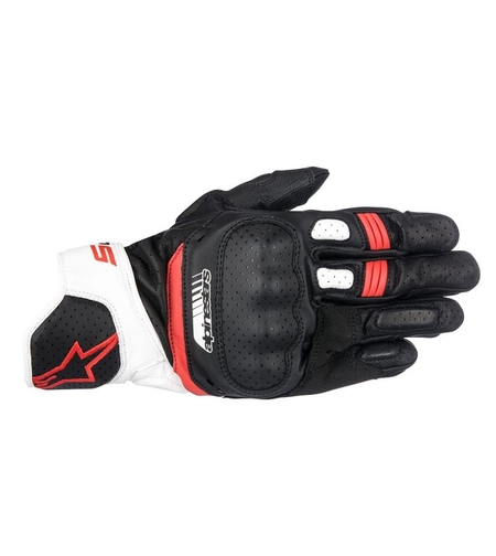Кожени ръкавици ALPINESTARS SP-5 BLACK/WHITE/RED