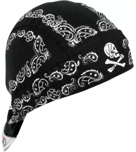 Кърпа за глава FLYDANNA  BLACK PAISLEY