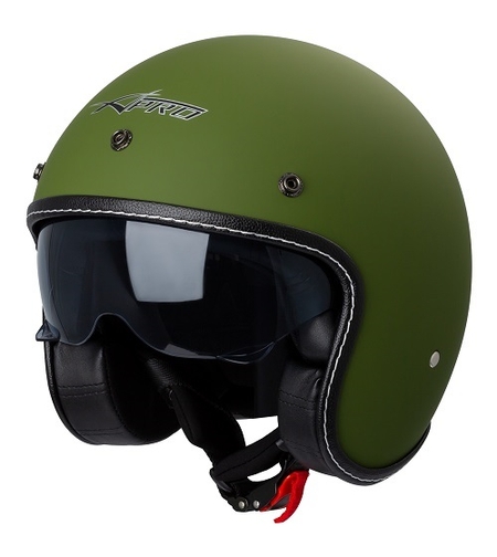 КАСКА ЗА СКУТЕР A-PRO NATIVE MATT GREEN