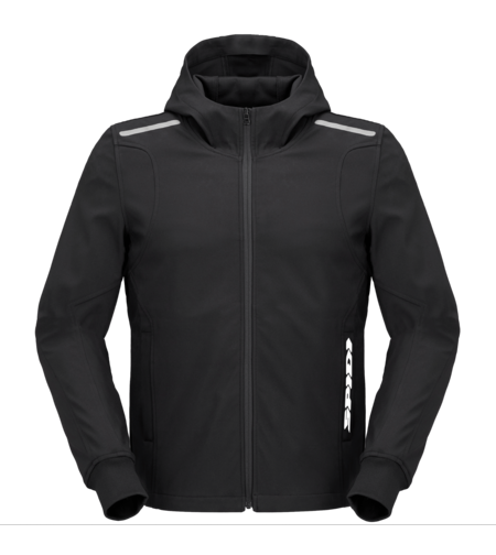 Мото суитшърт SPIDI HOODIE ARMOR LIGHT BLACK