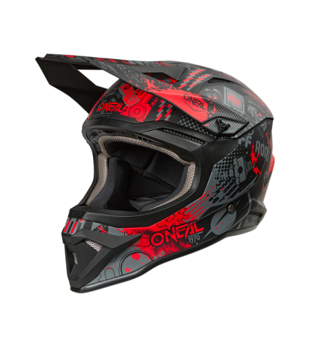 Каска O'NEAL 1SERIES VIBRANT BLACK/RED V.26