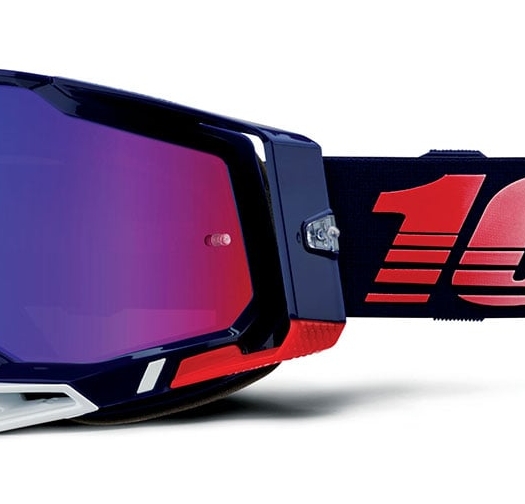 Мотокрос очила 100% RACECRAFT2 REPUBLIC - MIRROR RED/BLUE