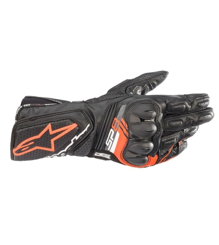 КОЖЕНИ РЪКАВИЦИ ALPINESTARS SP-8 V3 BLACK/FLUO/RED