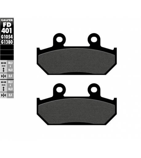 Задни мото накладки Galfer SEMI METAL FD401G1054
