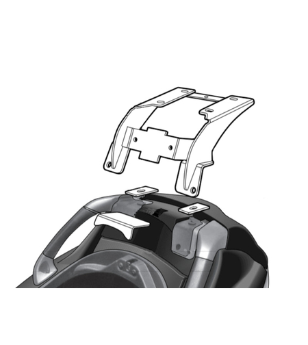 Монтажен комплект за куфари SHAD TOP MASTER PIAGGIO MP3/LT/RL HYBRID 125 '07-'11