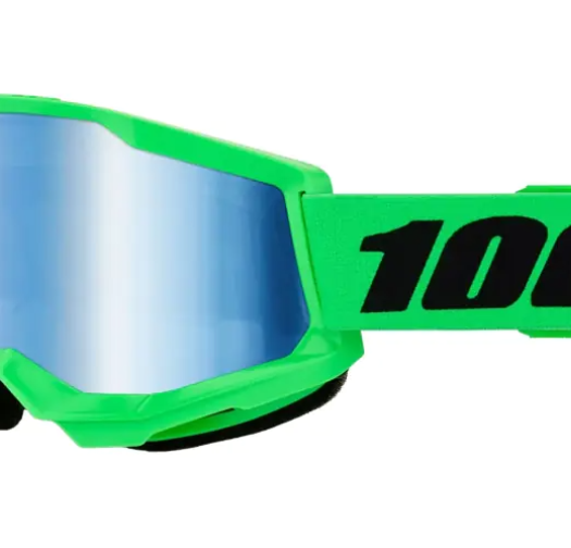 Мотокрос очила 100%  STRATA 2 NEON GREEN/BLUE