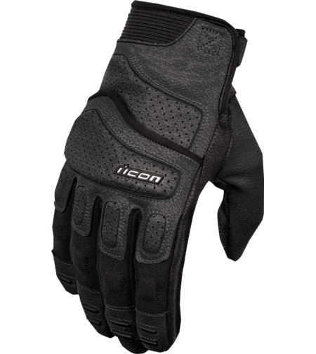 Кожени мото ръкавици ICON SUPERDUTY3 - BLACK