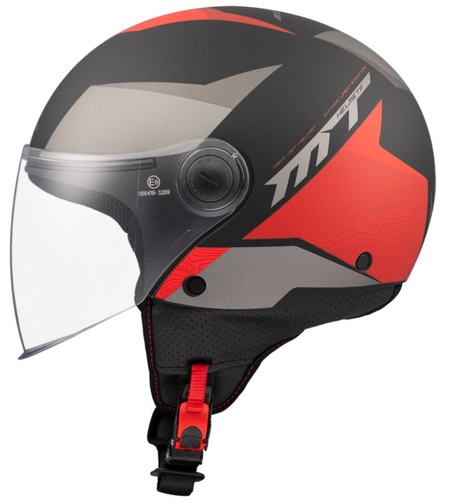 КАСКА ЗА СКУТЕР MT STREET S POKE B5 MATT