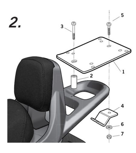 Монтажен комплект за куфари SHAD K0YG58ST