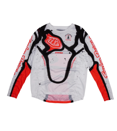 Детско мотокрос джърси TROY LEE DESIGNS GP Pro Membrane Youth Jersey - White/Infra Red