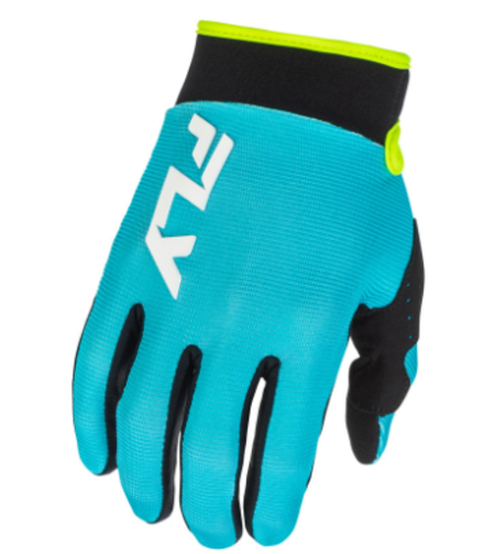 Мотокрос ръкавици FLY RACING F-16 - Aqua/Black/White