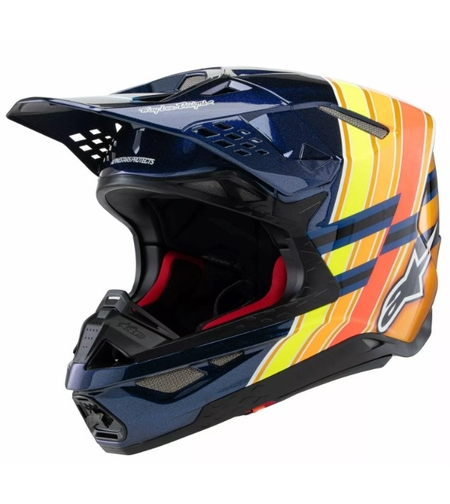 Мотокрос каска ALPINESTARS SM10 TLD25 BL/OR/YL