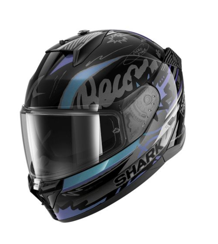 Каска SHARK D-SKWAL 3 STREETRUSH BLACK/BLUE/PURPLE