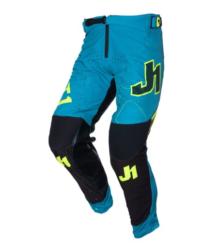 Мотокрос брич Just1 J-Flex 2.0 Frontier Teal Black/Yellow Fluo