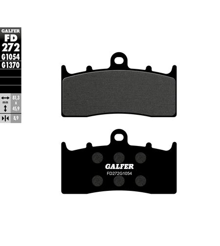 Предни  мото накладки Galfer SEMI METAL FD272G1054