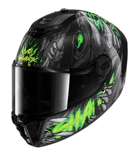 Каска SHARK SPARTAN RS SHAYTAN BLACK/GREEN