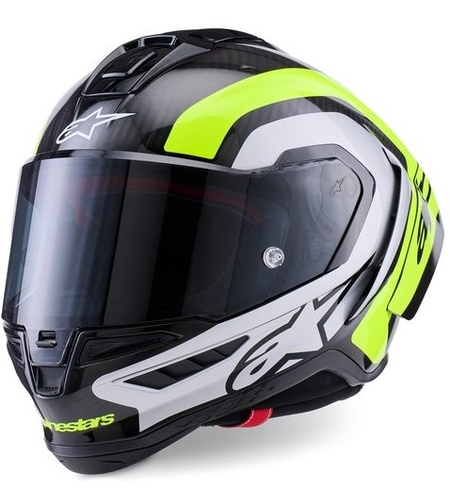 Каска ALPINESTARS Supertech R10 Arius Black/Silver/ Fluo Yellow